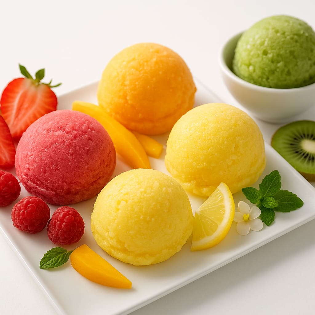 Saisonale Sorbets